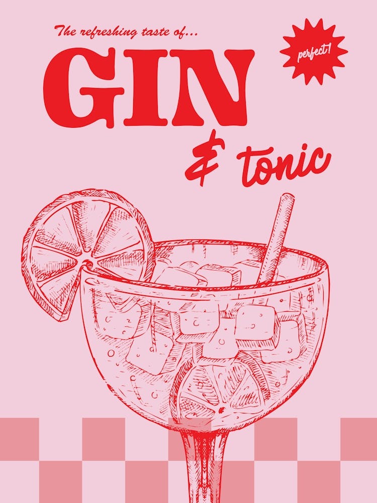 Checkered Gin And Tonic