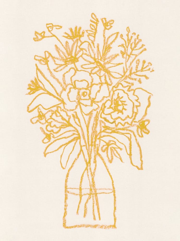 Gelber Blumenstrauß