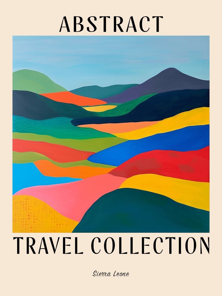 Abstract Travel Collection Poster Sierra Leone 2