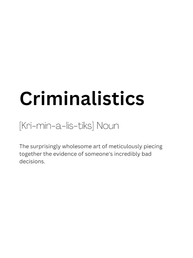 Criminalistics Definition Meaning 1