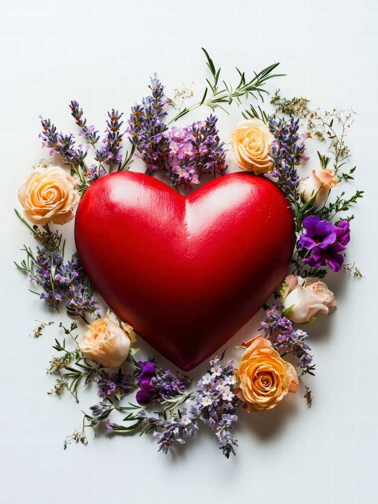 Heart With Flowers 3