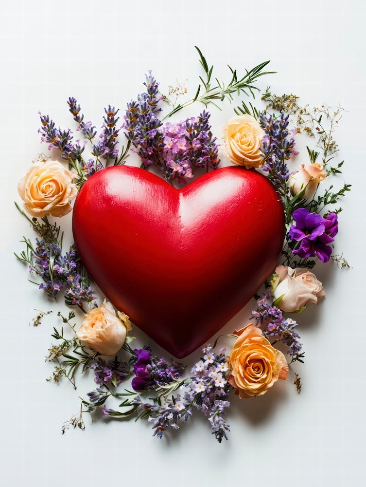 Heart With Flowers 3