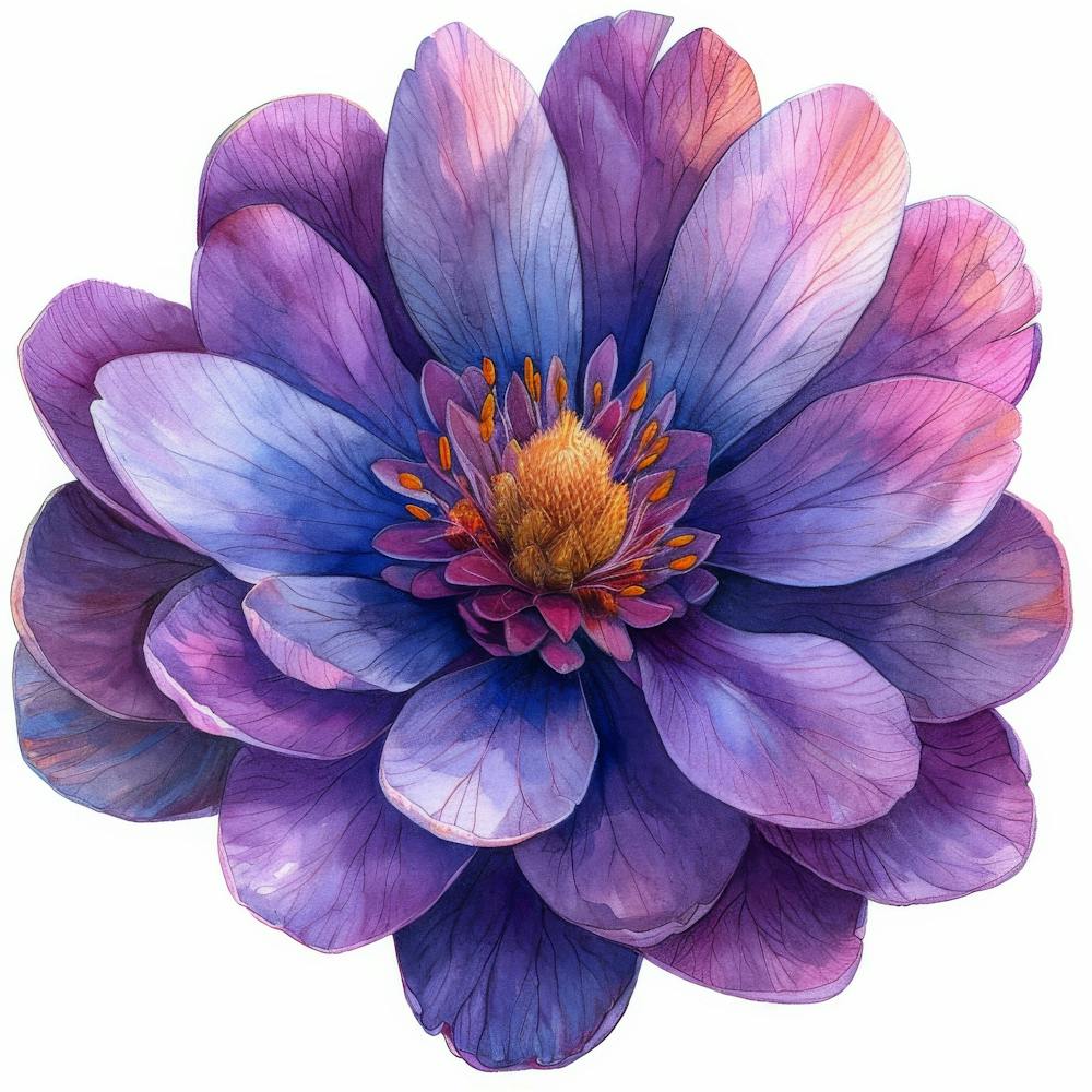 Purple Lotus Flower