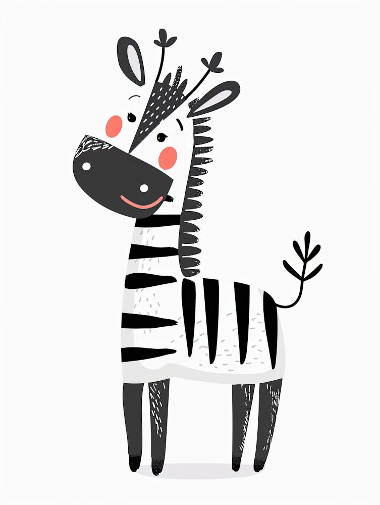 Zebra In The Sun Children Prints & Kids Posters