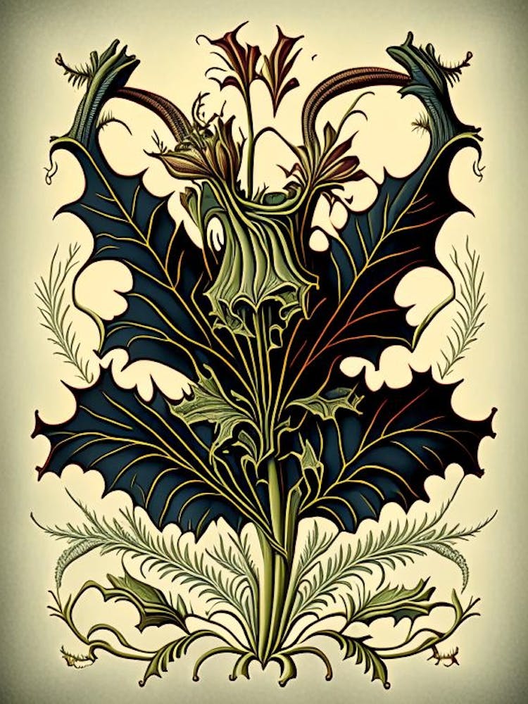 Devil's Claw Herb Vintage Botanical