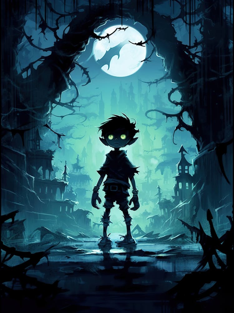 Boy In A Dark Forest