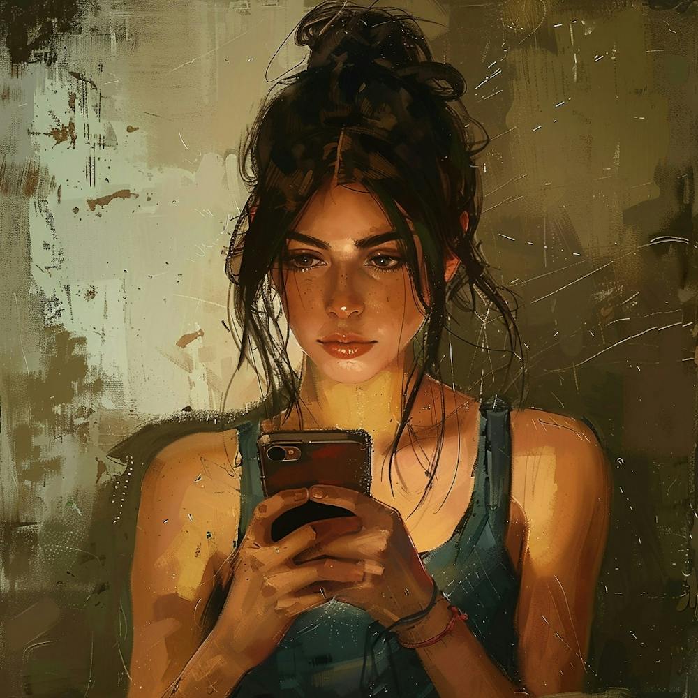 Girl With Cell Phone