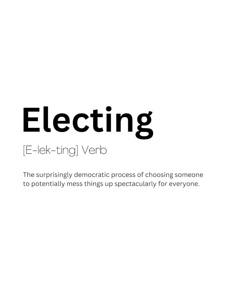 Electing Definition Meaning