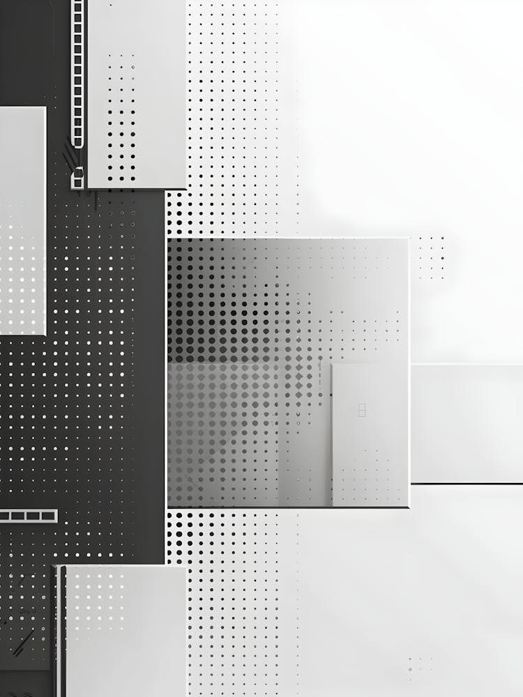 Abstract Black And White Pattern