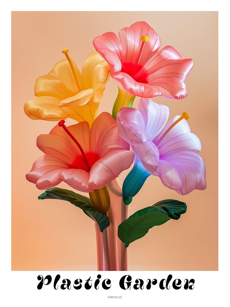 Dreamy Inflatable Flowers Poster Hibiscus 1