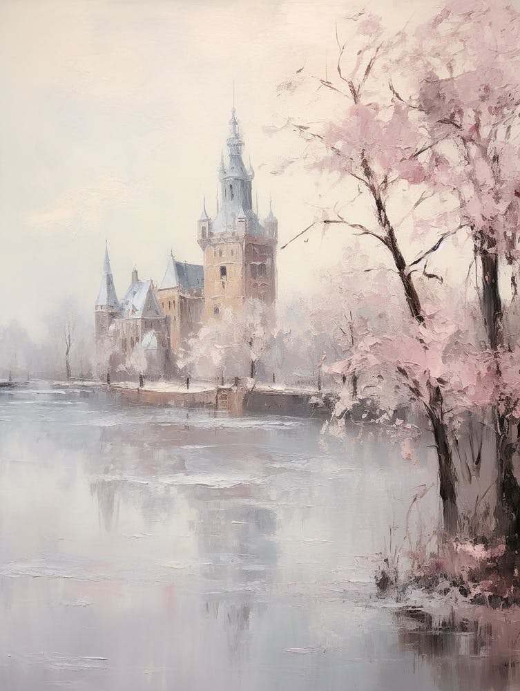 Dreamy Winter Painting Cologne Germany 3