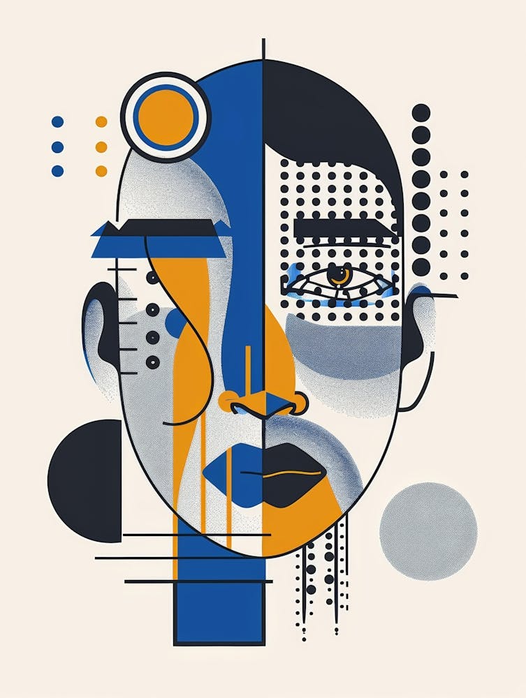 Abstract Portrait Of A Man 10