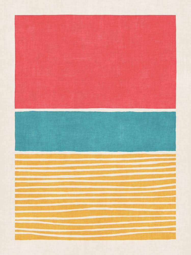 Color Block Yellow Turquoise Blue Pink 04