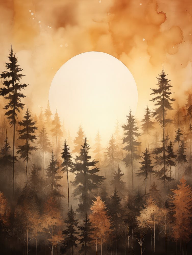 Sunset In The Forest 6