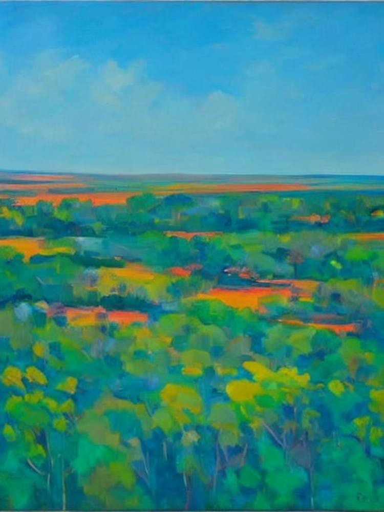 Kakadu National Park Australia Blue Oil Painting 2