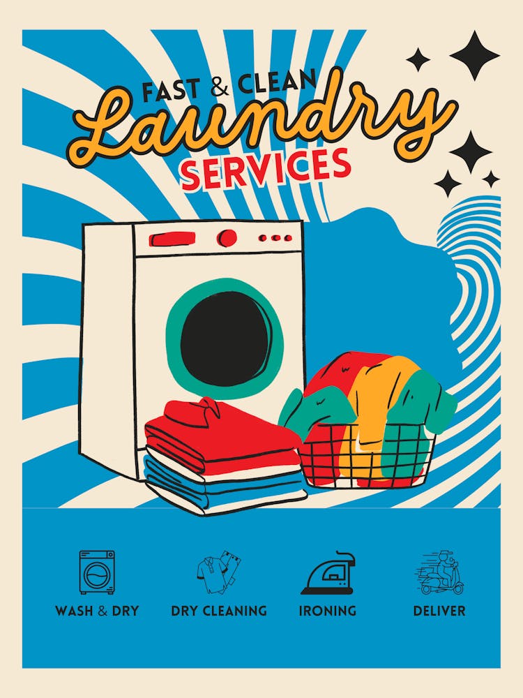 Poster For Laundry Services