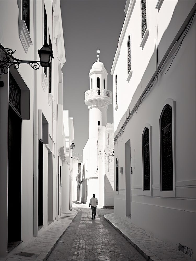 Tunis, Tunisia, Black And White Photography 3