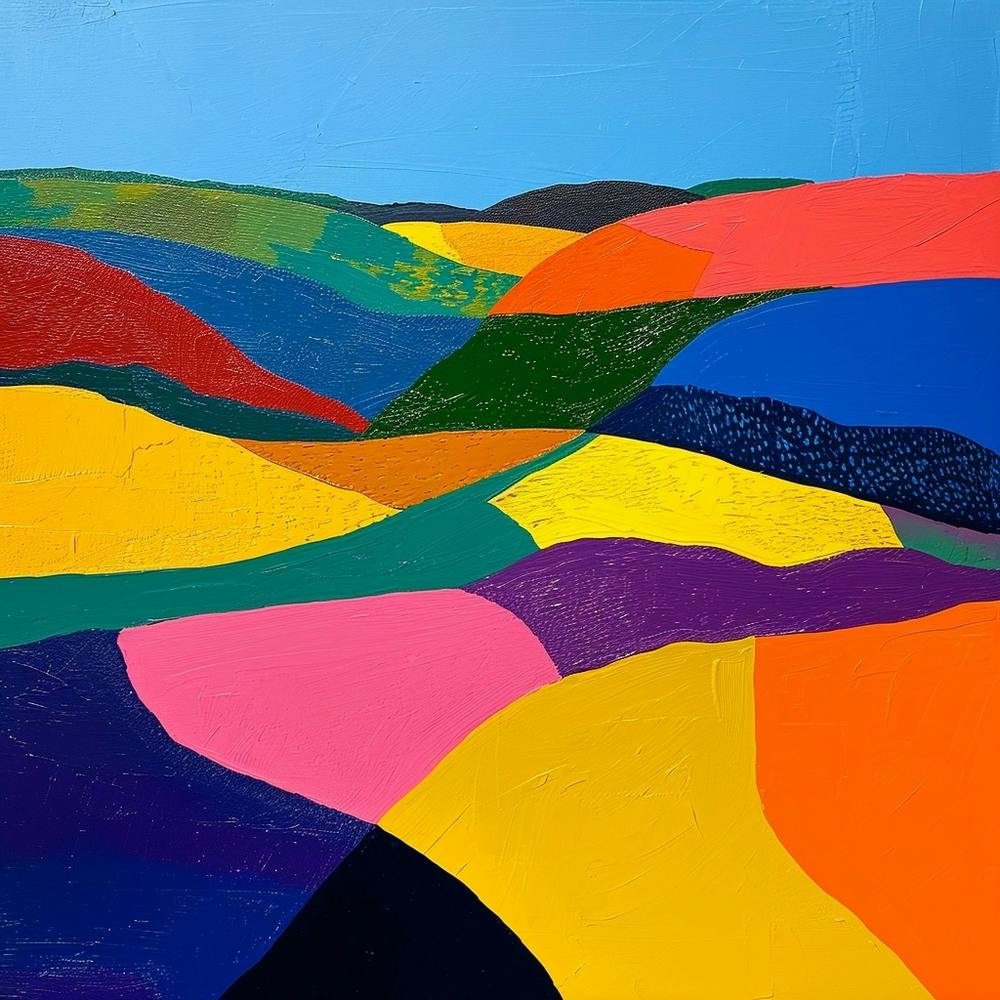 Colourful Abstract The North York Moors England 4