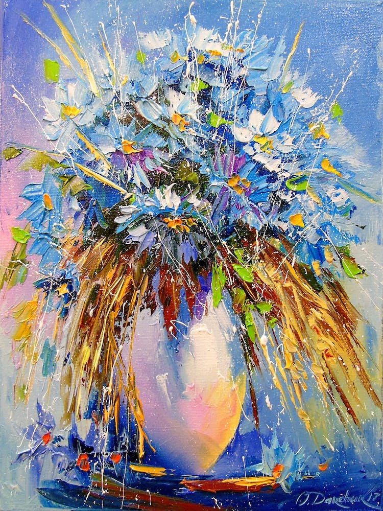 Bouquet of cornflowers
