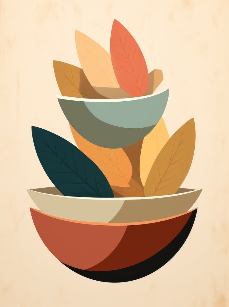 Autumn Leaves In A Bowl 1