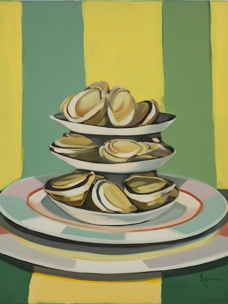 Calms Strips Italian Still Life Painting