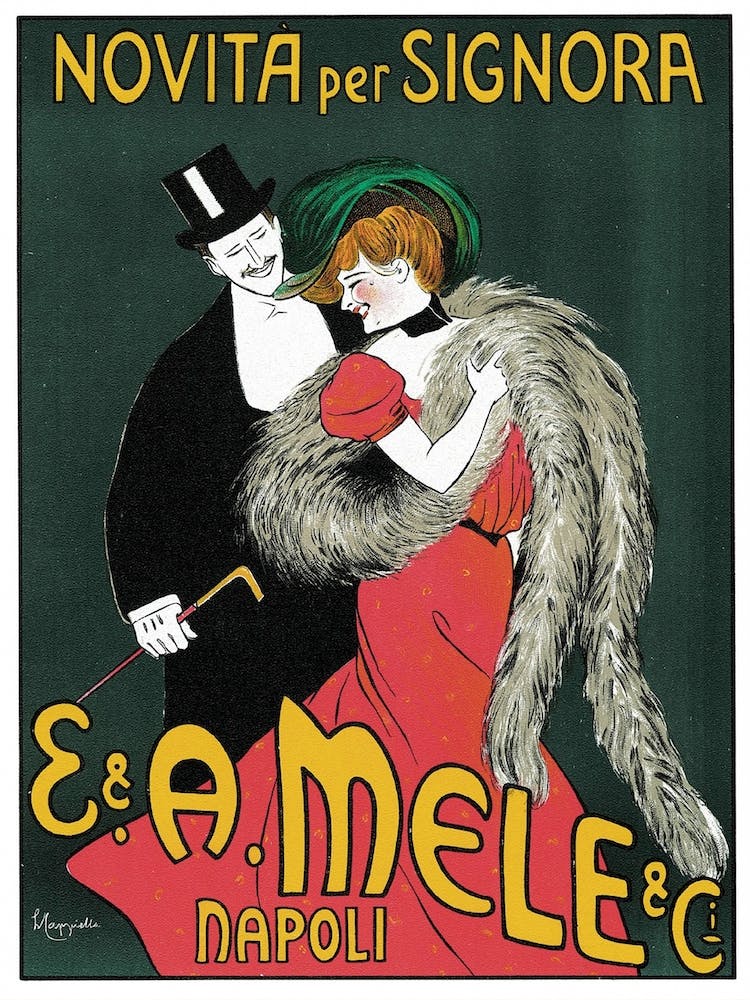 Vintage Italian Theatre Poster