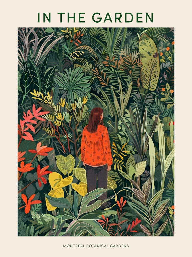 In The Garden Poster Montreal Botanical Gardens 1