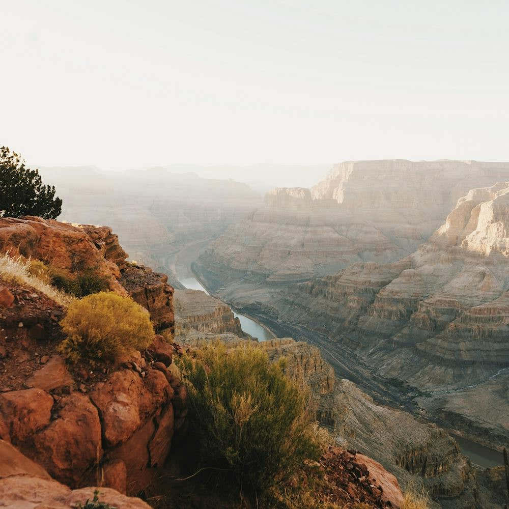 Desert Canyon Scenery Square