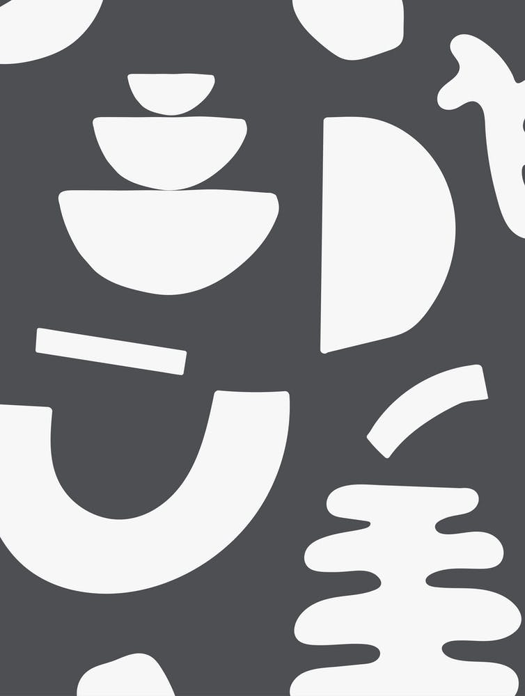 Abstract Shapes - Dark Grey