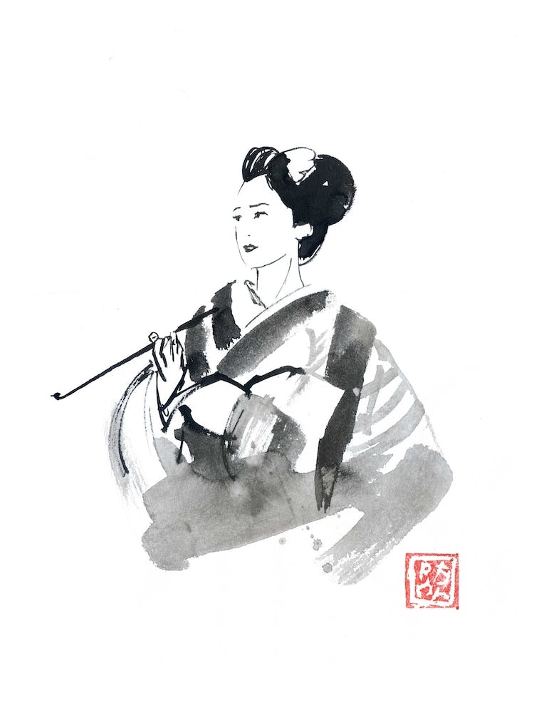 Smoking Geisha
