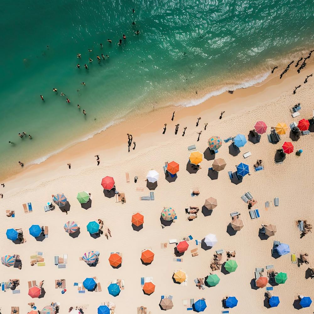 Aerial View Beach Club Summer Photography 3