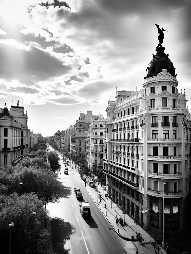 Madrid Spain Black And White Analogue Photography 3