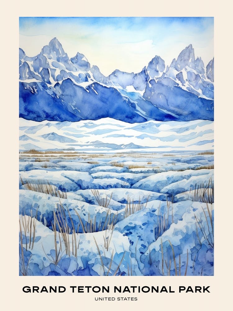Grand Teton National Park United States 3 Poster