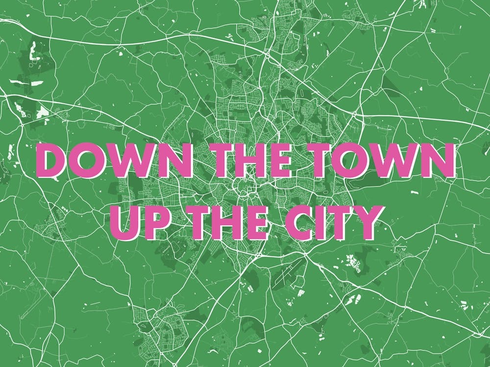 Down The Town Up The City Coventry Green Map