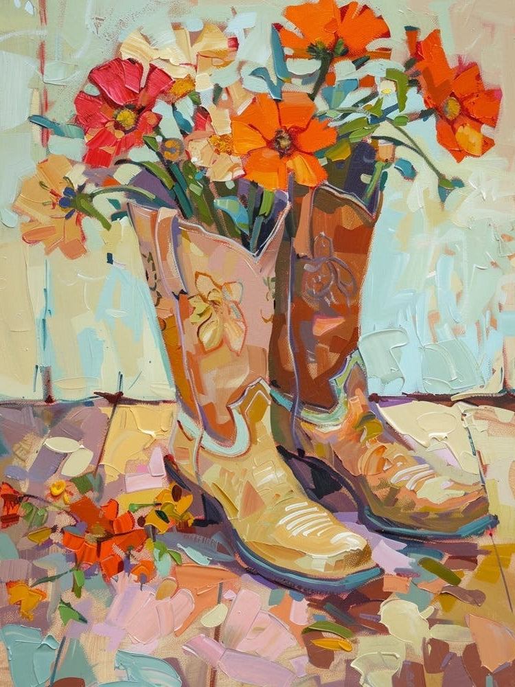 Cowboy Boots And Wildflowers 3