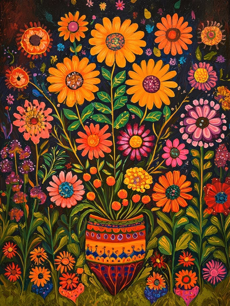 Fleurs dans un vase 1