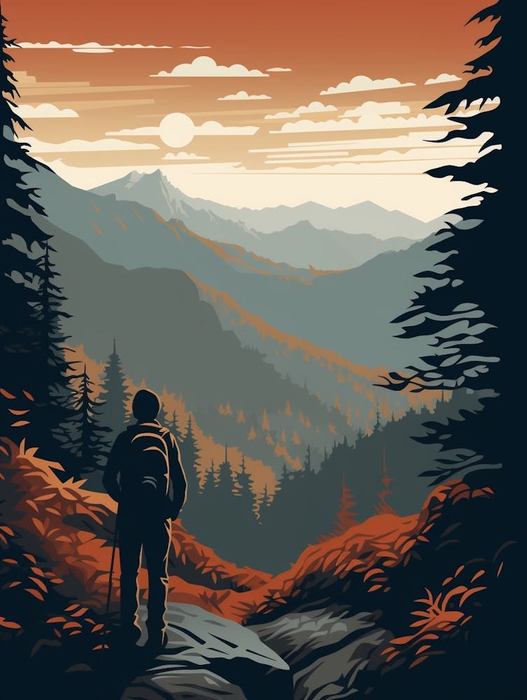 Appalachian Trail Usa 4 Hiking Trail Landscape