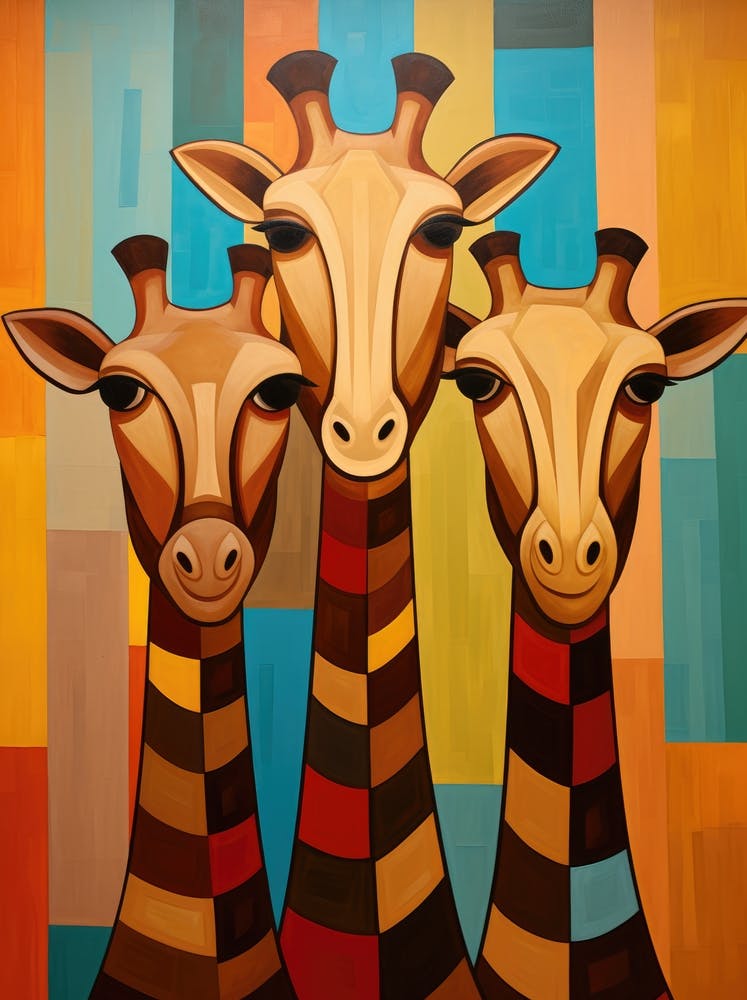 Three Giraffes 1