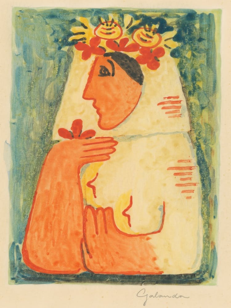 Femme À La Guirlande, Mikuláš Galanda