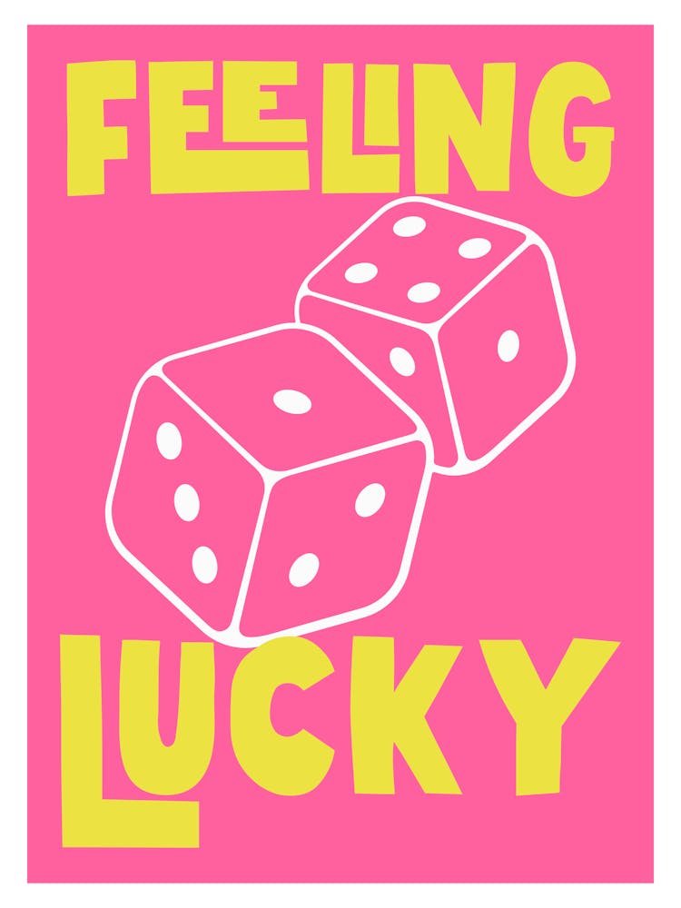 Feeling Lucky - Pink And Yellow