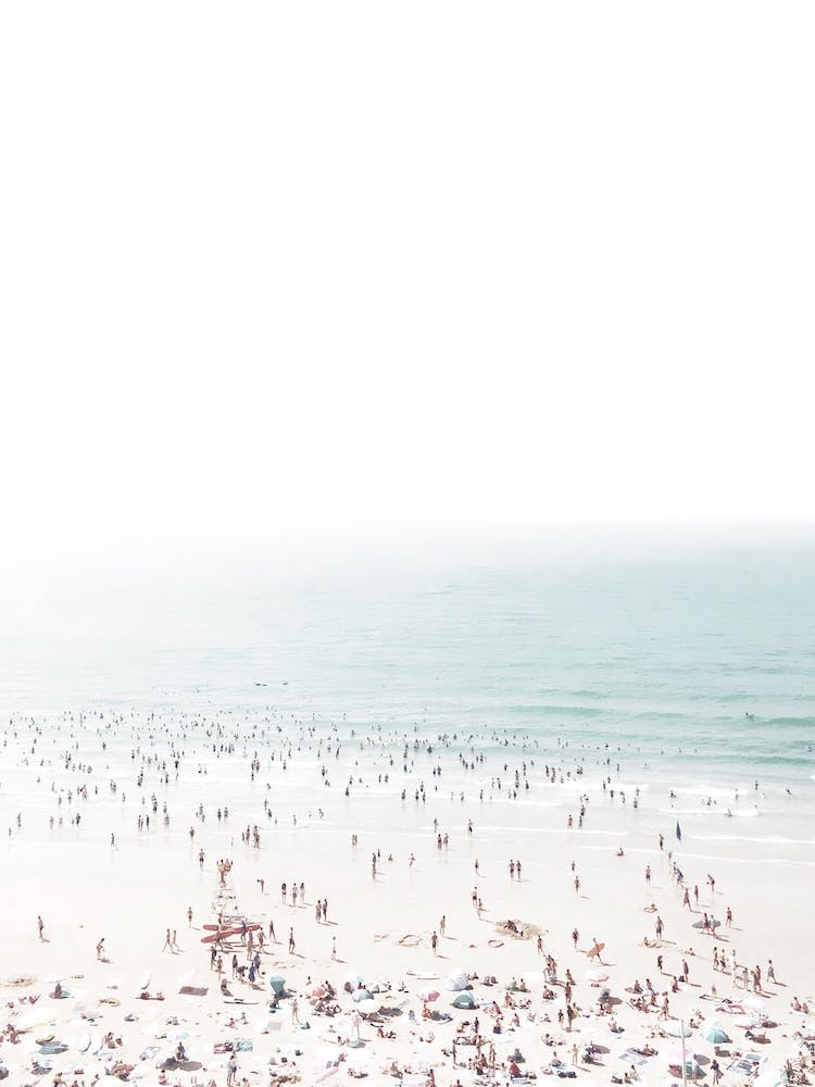 Busy Summer Beach