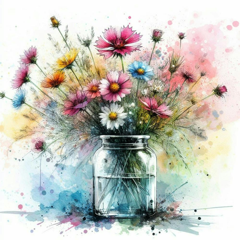 Flowers In A Jar 2