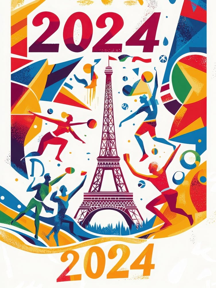 Aihrgdesign A Vibrant Poster Celebrating The 2024 Paris Summe 13e91b52 7714 4e2c 8e0b 4527a1f5e0c7 2