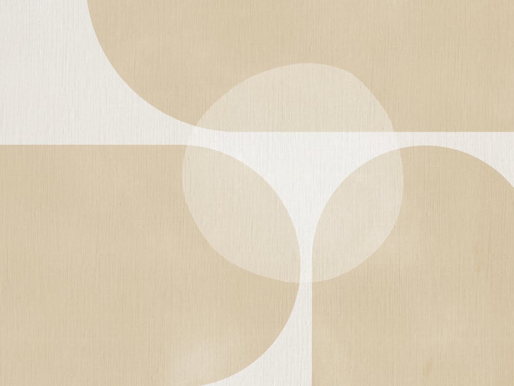Beige abstract shapes