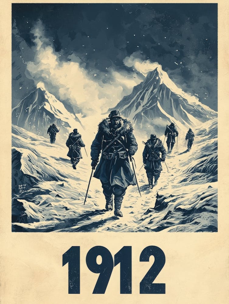 Aihrgdesign A Vintage Adventure Poster Of A 1912 Polar Expedi Bd06875d 636d 4569 B9c3 9fa0cd6eb0df 0