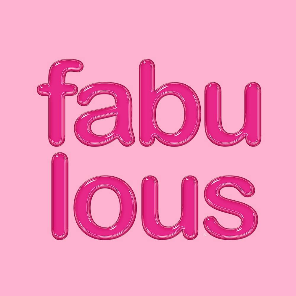 Fabulous Pink Quote