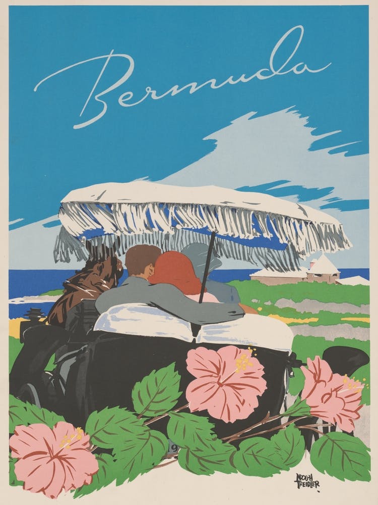 Bermuda Vintage Travel Poster