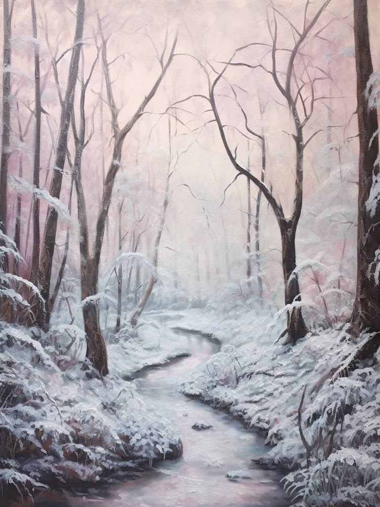 Dreamy Winter Painting Muir Woods National Park United States 3