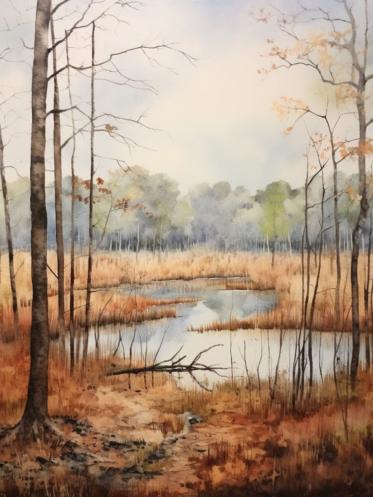 Autumn Forest Landscape Fakahatchee Strand Preserve