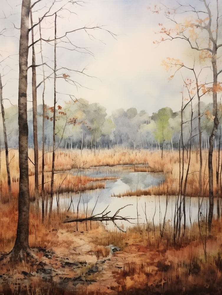 Autumn Forest Landscape Fakahatchee Strand Preserve